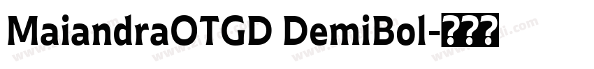 MaiandraOTGD DemiBol字体转换